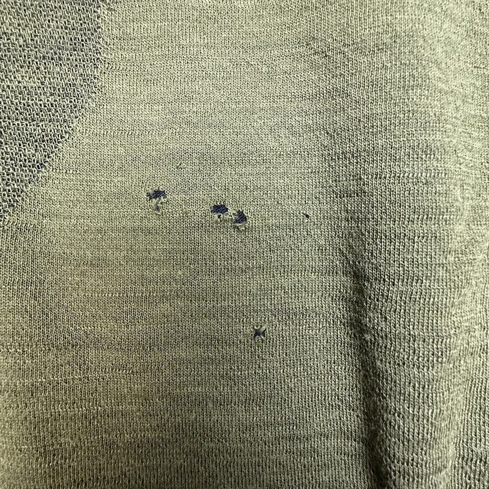 Smartwool Intraknit 200 Shirt Mens Medium Green Wool Thermal Base Layer